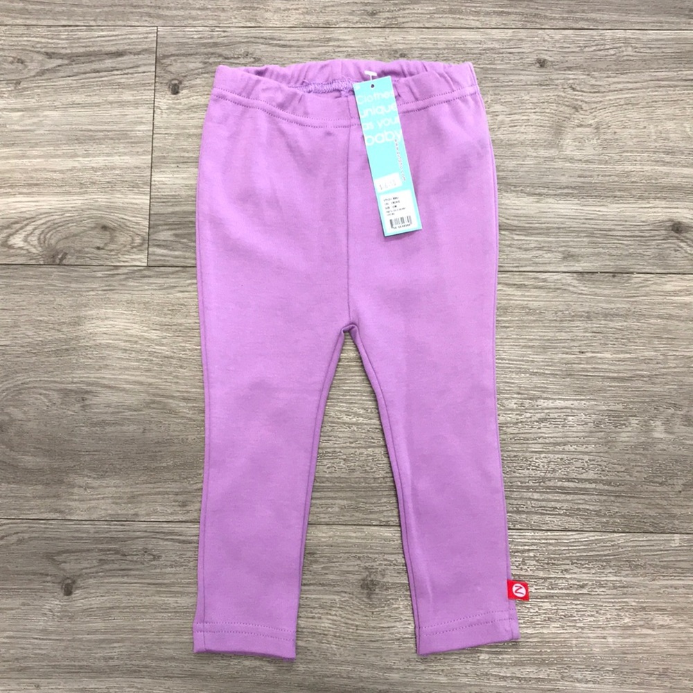 Zutano solid skinny legging in orchid